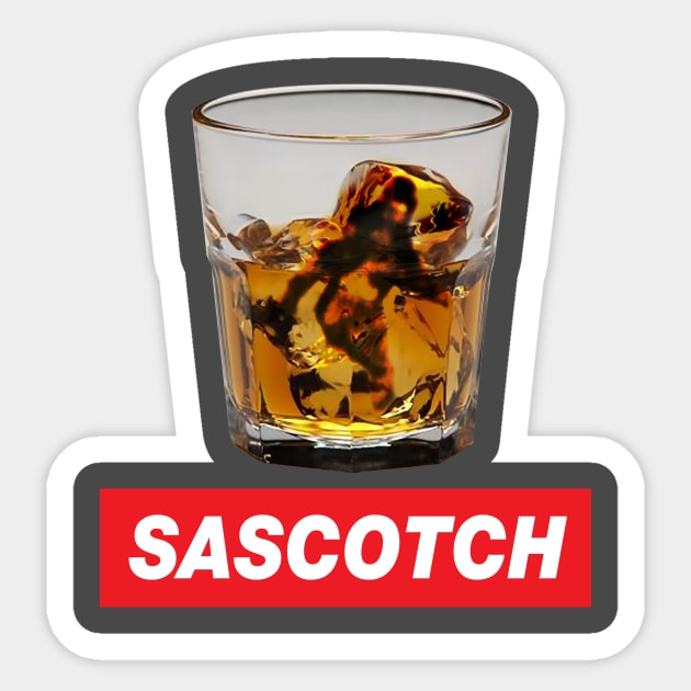 Sascotch Sticker by DavidLoblaw